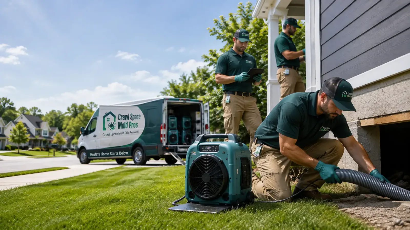 Crawl Space Mold Removal in North Franklin, CT